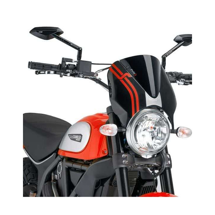 Pare-brise Puig NAKED NEW GENERATION Noir (7652) Ducati SCRAMBLER