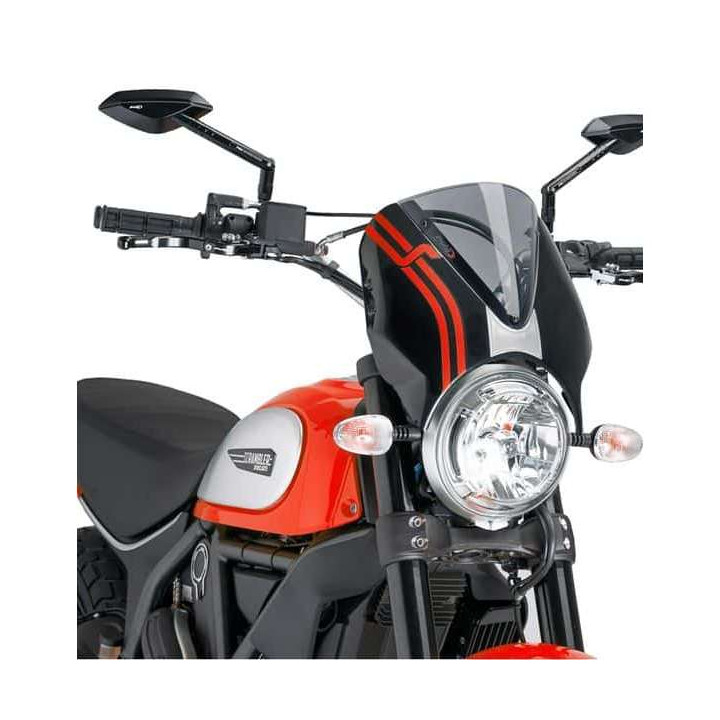 Pare-brise Puig NAKED NEW GENERATION Noir (7652) Ducati SCRAMBLER