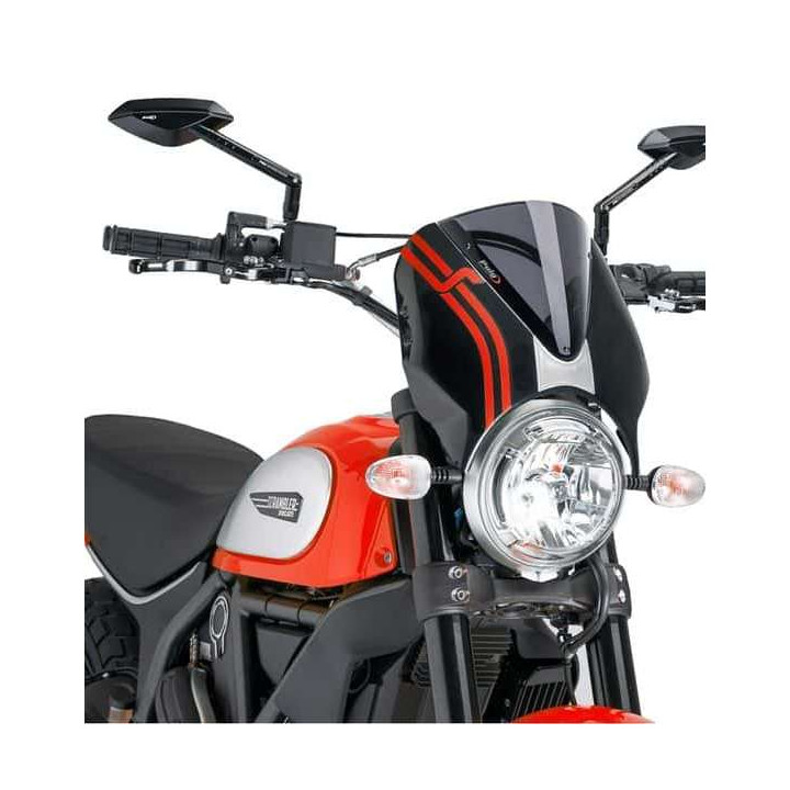 Pare-brise Puig NAKED NEW GENERATION Noir (7652) Ducati SCRAMBLER