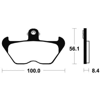 Plaquettes de frein racing carbone BENDIX MCR203