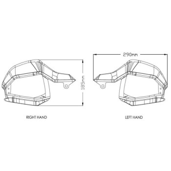 Extensions de protège-mains Puig (8948) CRF1000L AFRICA TWIN Extensions de protège-mains Puig (8948) CRF1000L AFRICA TWIN