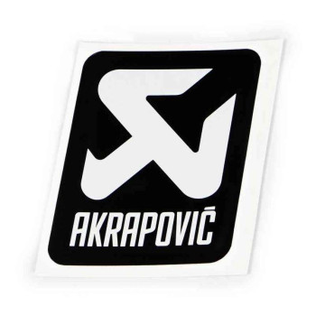 Akrapovic BLACK vertical sticker 75x75mm