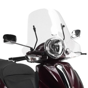 Pare-brise incolore Givi (106A+A106A) Piaggio BEVERLY TOURER 08-10