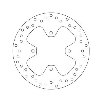 Disque de frein arrière Brembo Série Oro 68B40778 X-MAX 125/250 Sans ABS
