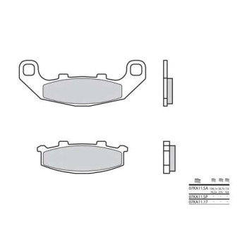 Brake pads sinter BREMBO 07KA11SA