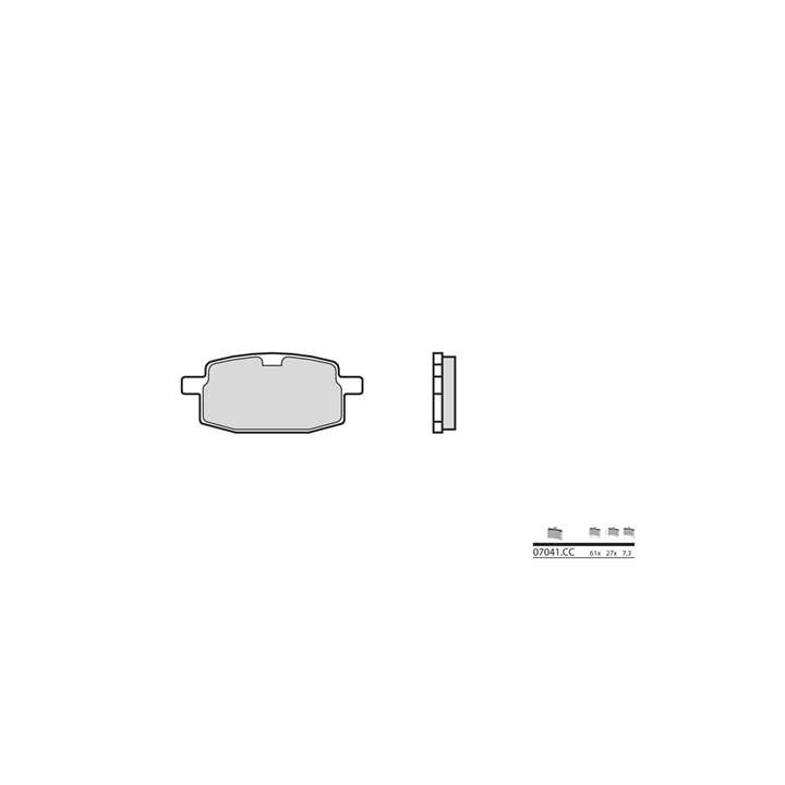 Ceramic Brake Pads BREMBO 07041CC