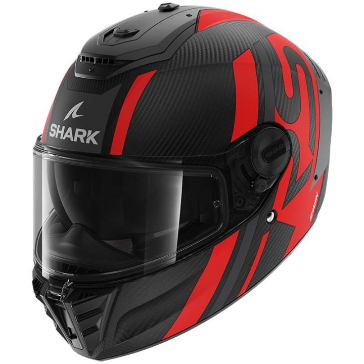 Motorcycle helmet Shark SPARTAN RS CARBON SHAWN MAT Black/Red