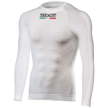 Maillot thermique moto SIXS TS2 WHITE CARBON