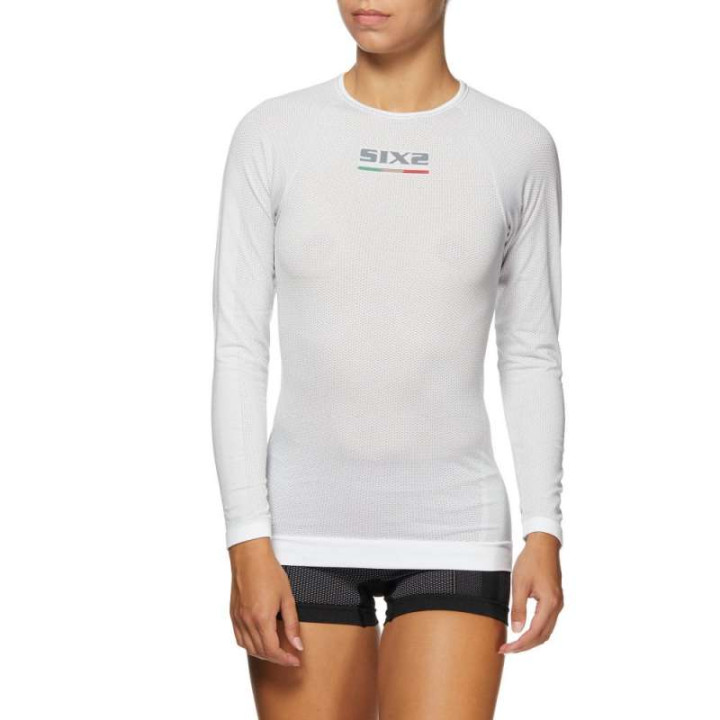 Maillot thermique moto SIXS TS2 WHITE CARBON