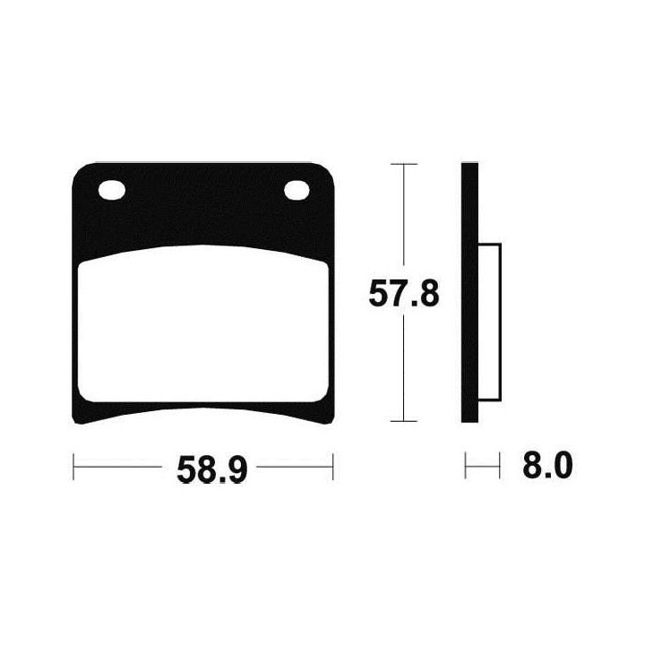 Plaquettes de frein métal fritté BENDIX MR120