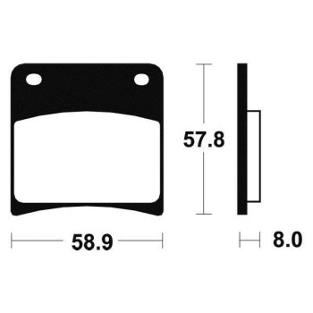 Plaquettes de frein métal fritté BENDIX MR120