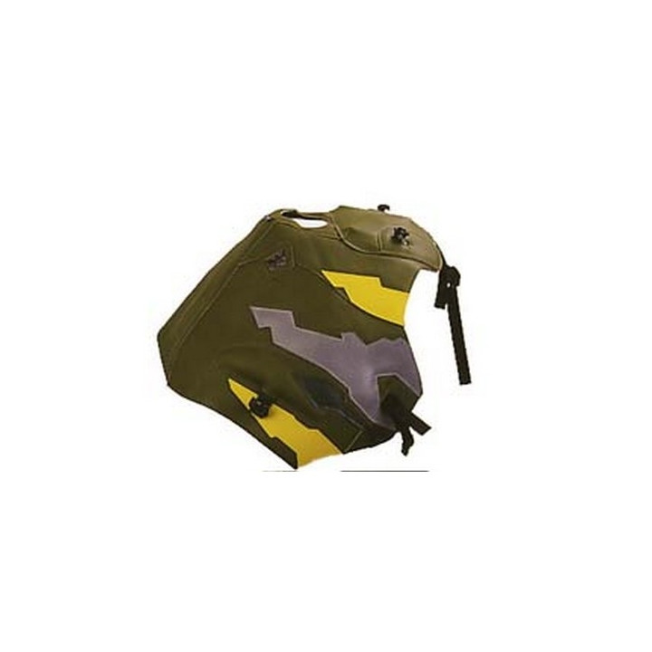 Bagster tank mat khaki/yellow/steel/forest green/yellow (1245P) Honda XRV750 Africa Twin