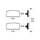 BENDIX MA20 organic brake pads