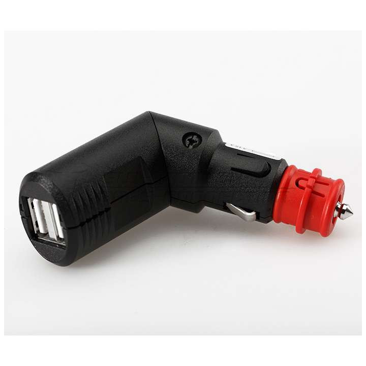 Dual SW-Motech USB port 2x2100mA on cigarette-lighter or DIN socket