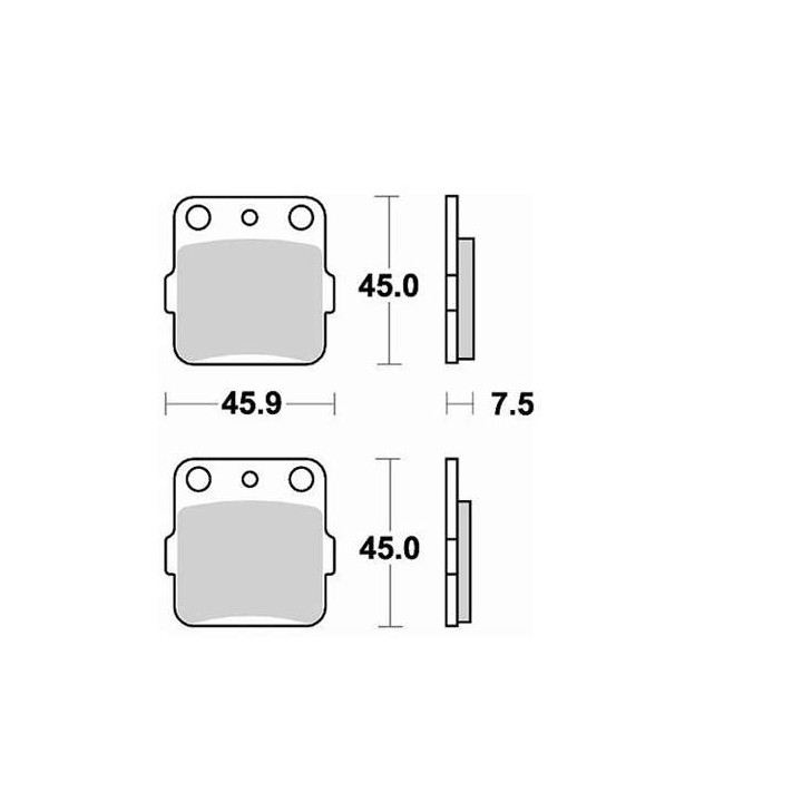 Brake pads sinter BRAKING 686CM44