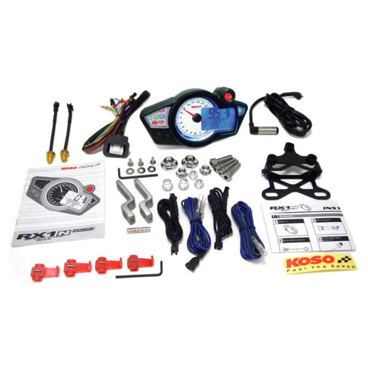 Compteur de vitesse KOSO RX1N GP Style II (BA011220) Blanc