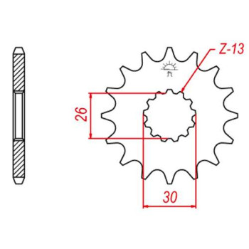 Pignon JT 18 dents pas 530 type 1180