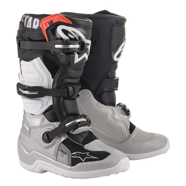 Bottes enfant ALPINESTARS TECH 7S BLACK SILVER WHITE GOLD