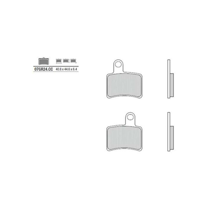 Plaquettes de frein organique BREMBO 07GR24CC