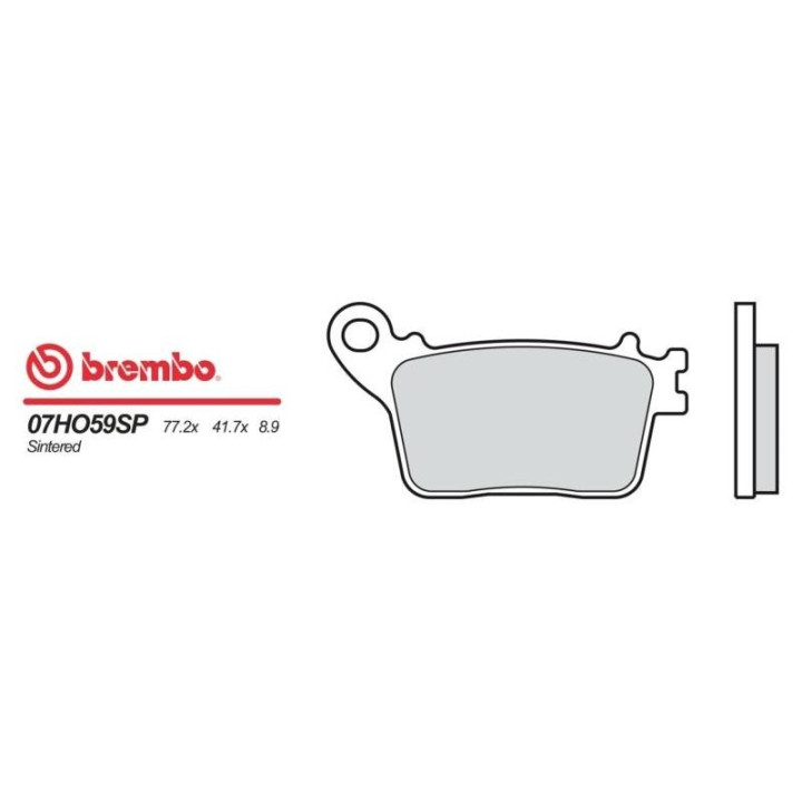 Plaquettes de frein moto sinter Brembo 07HO59SP