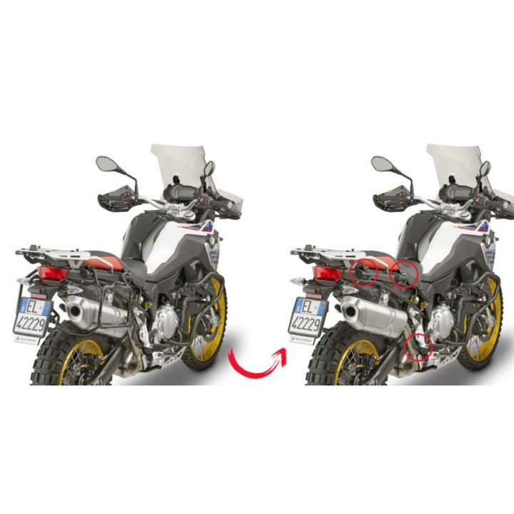 Givi MONOKEY side-case support (PLR5127) BMW F750GS F850GS Givi MONOKEY side-case support (PLR5127) BMW F750GS F850GS