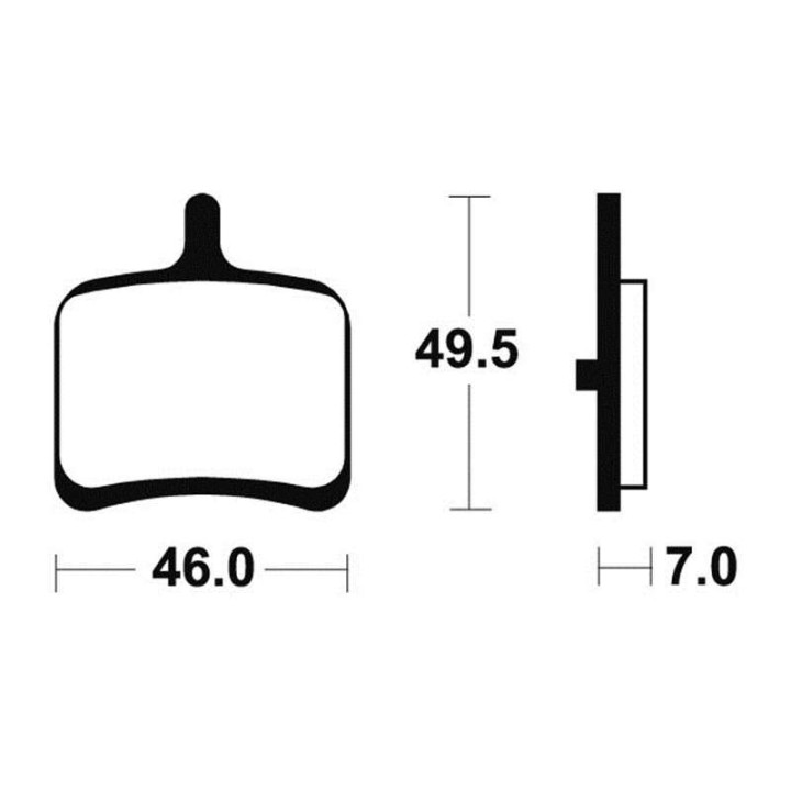 Brake pads motorcycle metal fried Bendix MR357