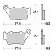 Brake pads sinter BRAKING 773CM44