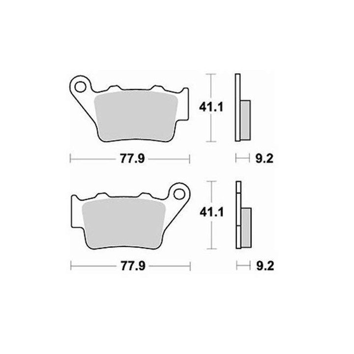 Brake pads sinter BRAKING 773CM44