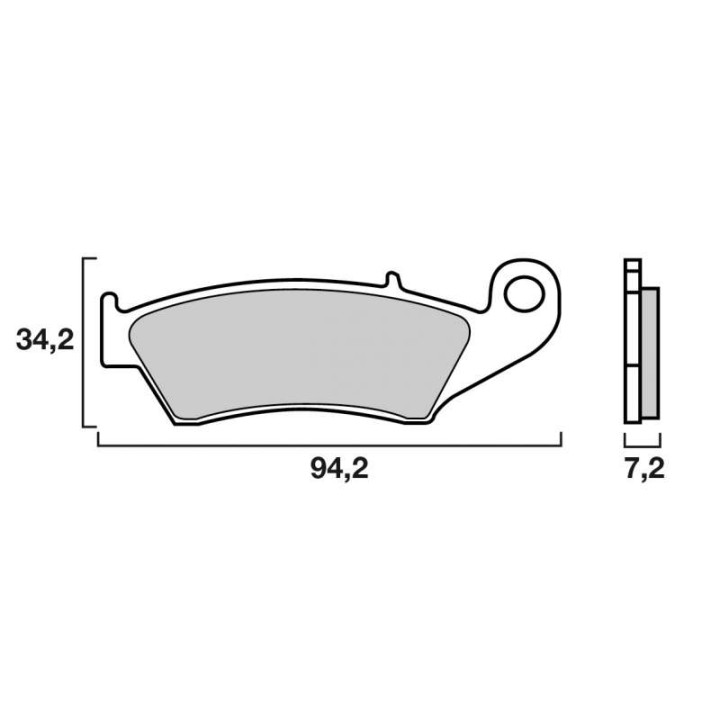 Brake pads cross racing Brembo 07KA17SX