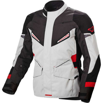 Veste moto femme Macna SONAR Gris/Noir/Rose