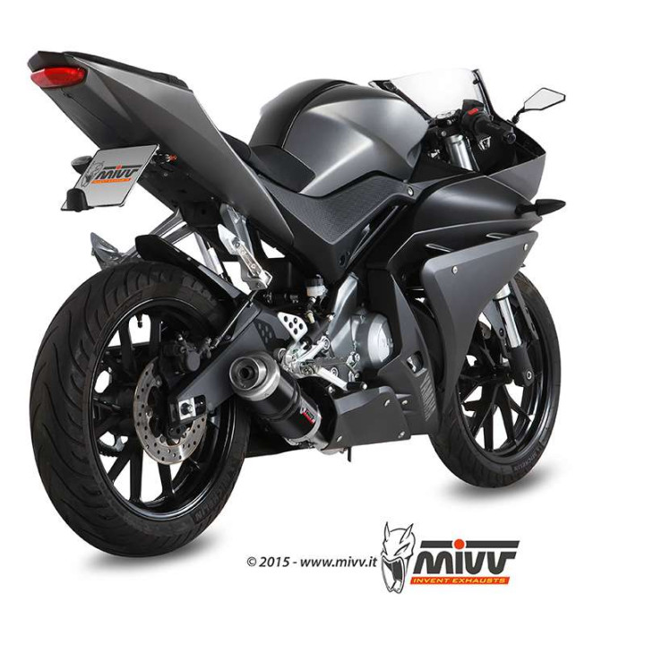 Ligne complète Mivv GP Inox noir (Y.047.LXB) Yamaha MT-125