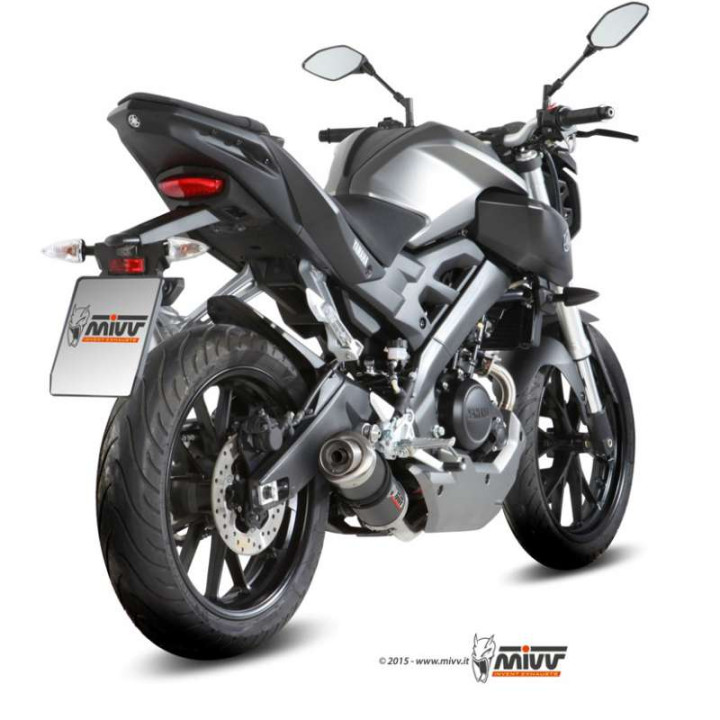 Ligne complète Mivv GP Inox noir (Y.047.LXB) Yamaha MT-125