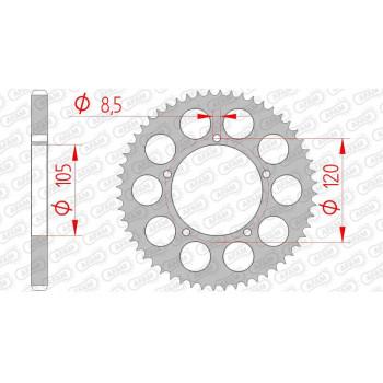 AFAM steel crown 56 teeth not 428 type 92109 Sachs (Hercules) ZZ 125 F