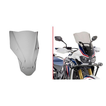 Bulle fumé Givi +2cm (D1144S) Honda AFRICA TWIN / ADV SPORTS