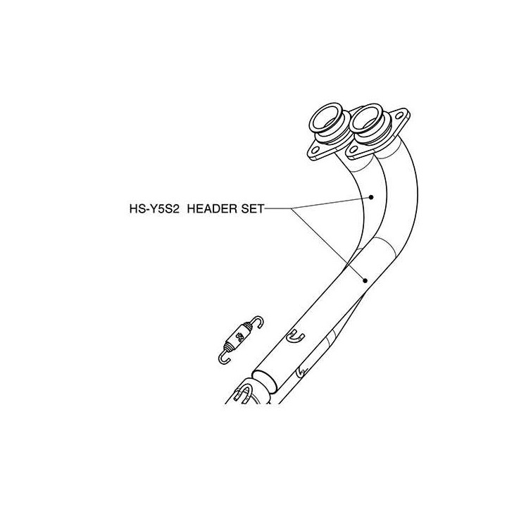 Akrapovic HS-Y5S2 Stainless Steel Header Yamaha TMAX 500 08-11