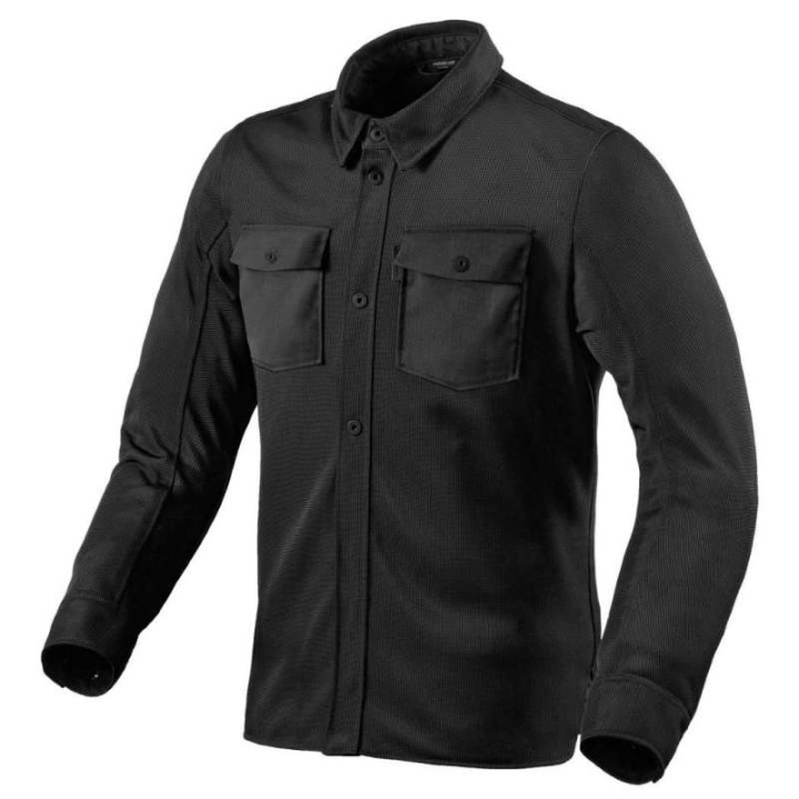 Rev'it TRACER AIR 2 BLACK summer motorcycle shirt