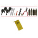 Kit dépannage Gryyp K004 pour pneu auto/moto tubeless (Cargol x4)