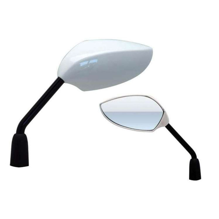 Rétroviseurs moto Vparts COOL M10/125 Blanc