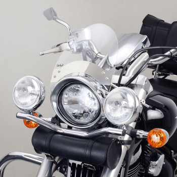 Pare-brise universel Puig ROADSTER (0444) sur tubes de fourche
