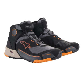 Baskets moto Alpinestars CR-X Drystar Noir/Sable/Orange