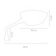 Motorcycle rearview mirror Chaft SUMMER Left