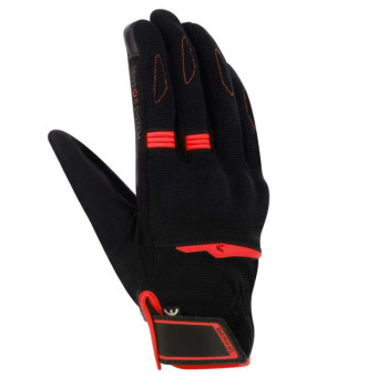 Gants moto d'été Bering FLETCHER EVO NOIR/ROUGE