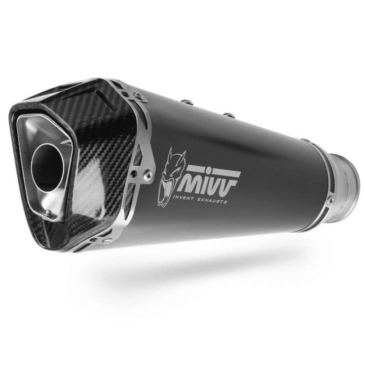 Mivv DELTA RACE complete line Stainless steel black (K.044.LDRB) Kawasaki Z650