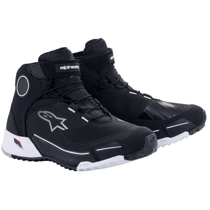 Alpinestars CR-X Drystar Black/White motorcycle sneakers