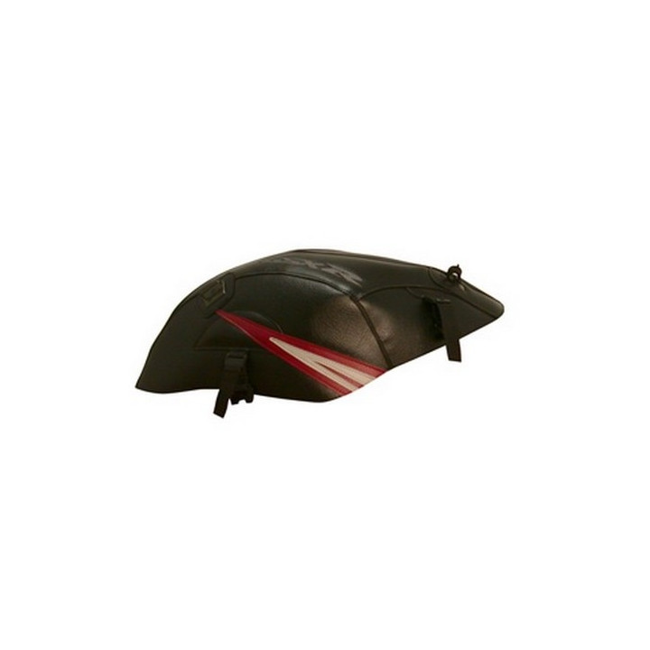 Bagster black tank mat/light burgundy and light gray stitching (1519C) Suzuki GSX750 R
