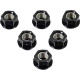 Écrous de couronne alu (x6) Pro-Bolt M10x1,25 Noir
