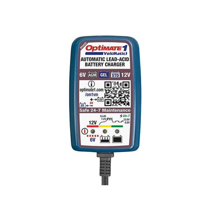 Chargeur de batterie Tecmate OPTIMATE 1 6/12V 2-28Ah