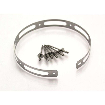 Rivets + cerclage d'enveloppe pour silencieux Leovince (087733001R)