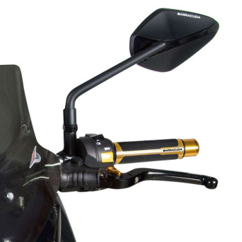 Rétroviseurs moto homologués Barracuda X-VERSION Noir