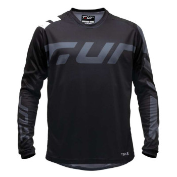 Maillot enduro T.UR T-THREE Noir/Blanc